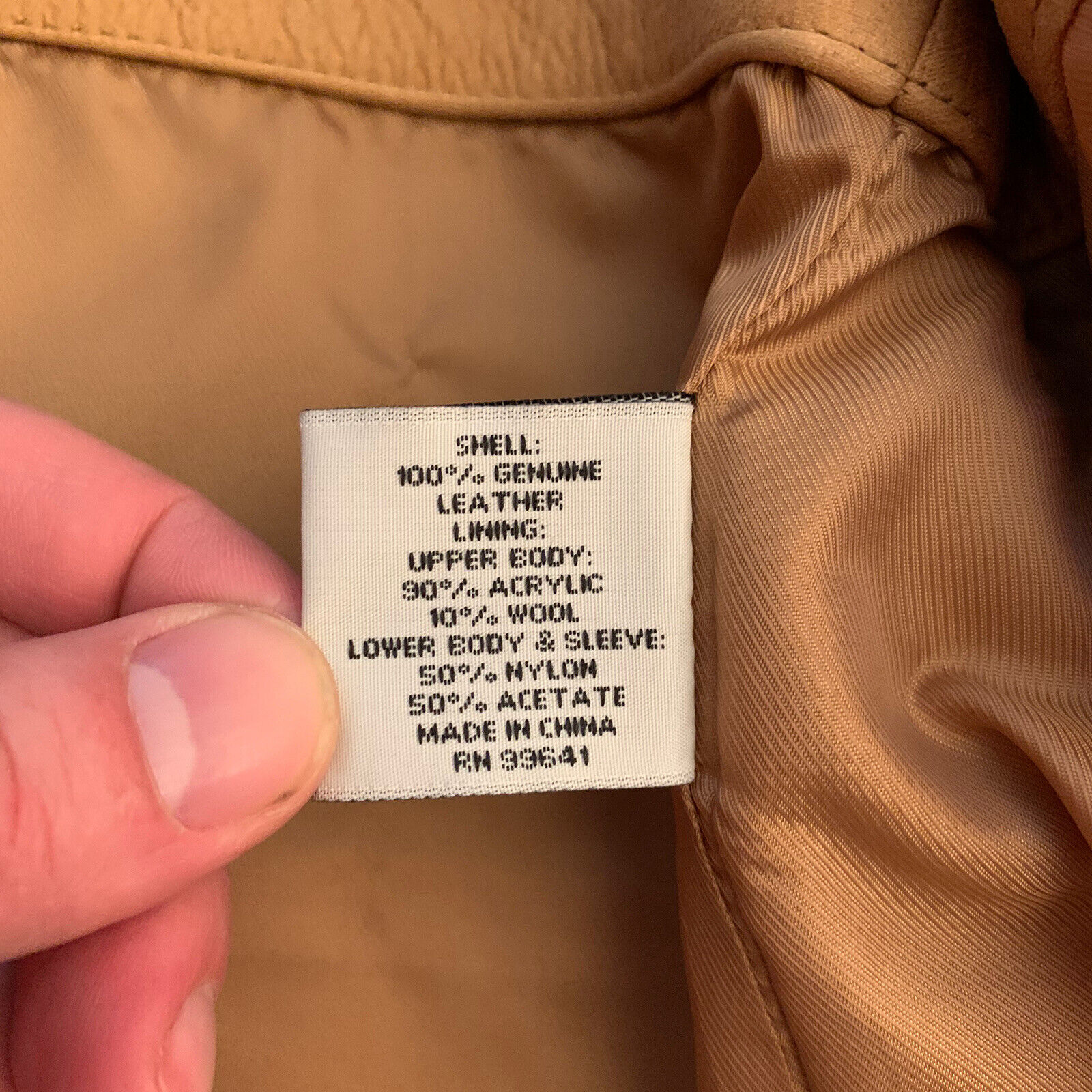 Mens Leather Jacket Size XL Linea Uomo 100% Genui… - image 4