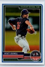 2023 Panini Stars & Stripes USA Baseball Wyatt Crowell Rookie RC #65