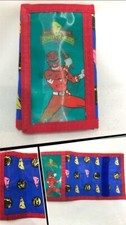 Vtg Power Rangers 90s Tri Fold Lenticular Wallet 1994 TV Show Dinosaur Logo Red