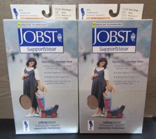 Lot of 2 JOBST UltraSheer Maternity Pantyhose 8-15mmHg Silky Beige Small NEW