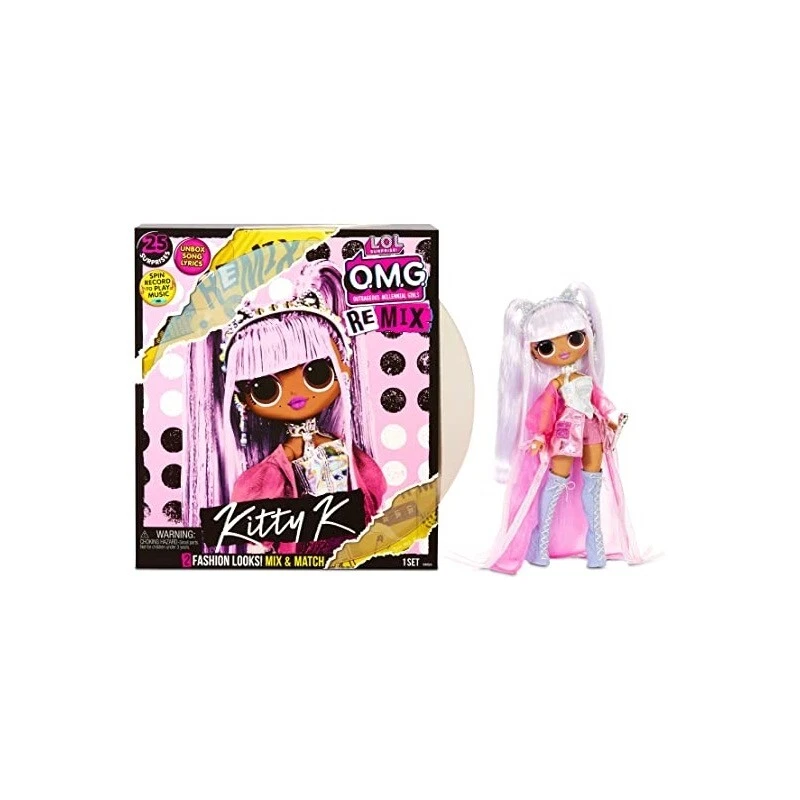 L.O.L. Surprise O.M.G. Remix Kitty K Fashion Doll 25 Surprises