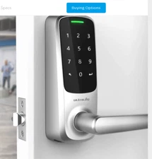 Latch 5 World's First Built in WiFi Smart Lock (Satin Nickel) with NFC, 5-in