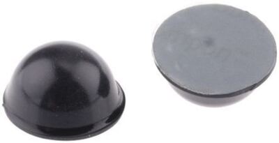 1 x Packung 20 3M Halbkugel Anti Vibrations Füße SJ 5017 SCHWARZ 19,1mm Durchmesser Gummi