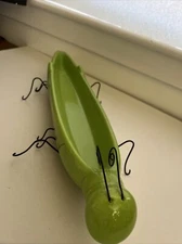 GRASSHOPPER Green Ceramic Boston Warehouse Serving Dish Tray Appetizer Party