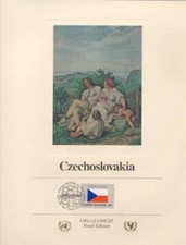 Timbres Tchécoslovaquie, Lithographie Avec Timbre Annulé, 1980