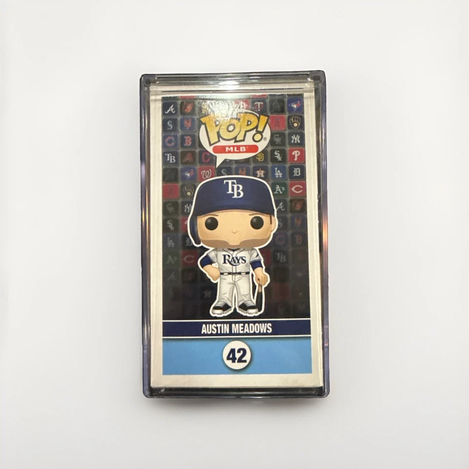 Austin Meadows SIGNED MLB Tampa Bay Rays Funko POP! Beckett COA w/ HARD STACK Foto 4 de 4
