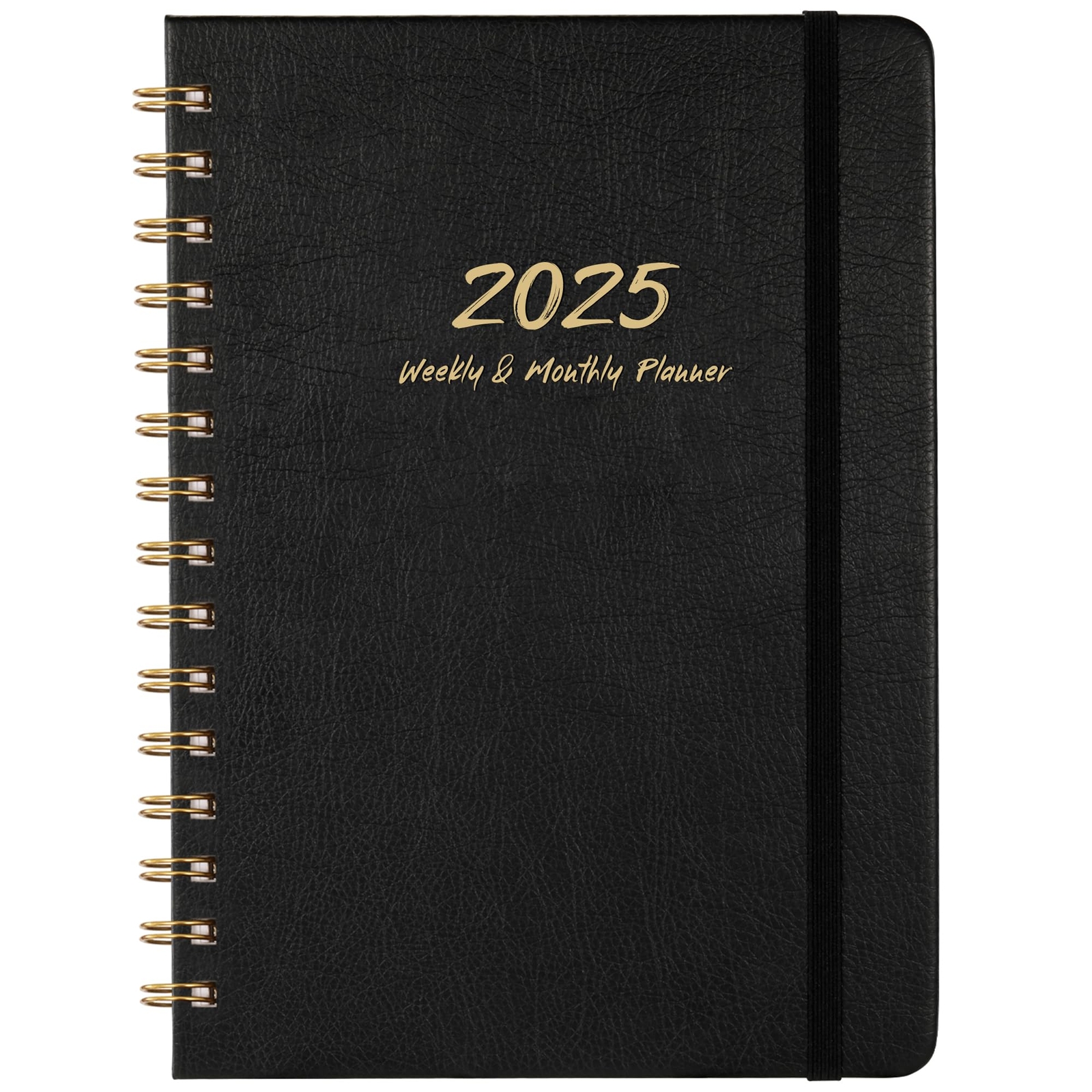 2025 Planner - Weekly & Monthly Planner 2025 with Twin-Wire Binding, January ...