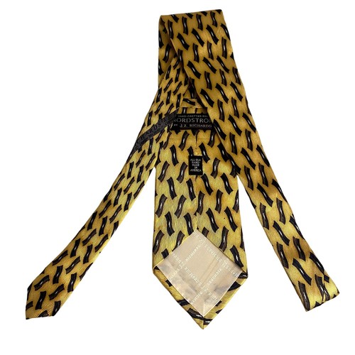 #7844 Yellow Handcrafted for Nordstrom by J.Z. Richards Mens Necktie - Picture 2 of 5