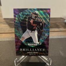 2022 Prizm Draft Picks Baseball Gavin Cross Brilliance PURPLE WAVE Prizm #BR-GC