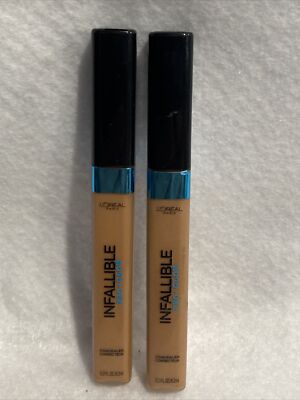 Lot Of 2 L Oreal Infallible Pro-Glow Concealer Corrector #07 Creme Cafe NEW