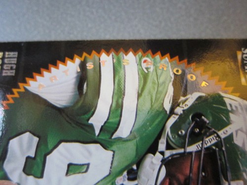 *Raro* 1996 Summit Artist's Proofs #45 Hugh Douglas *JETS* - Imagen 2 de 3