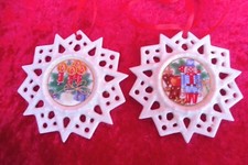 2 Beau Hutschenreuther Weihnachssterne, 8cm