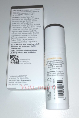 DERMA E Vitamin C Concentrated Antioxidant Serum + Styling Hair Repair Oil - Picture 3 of 5