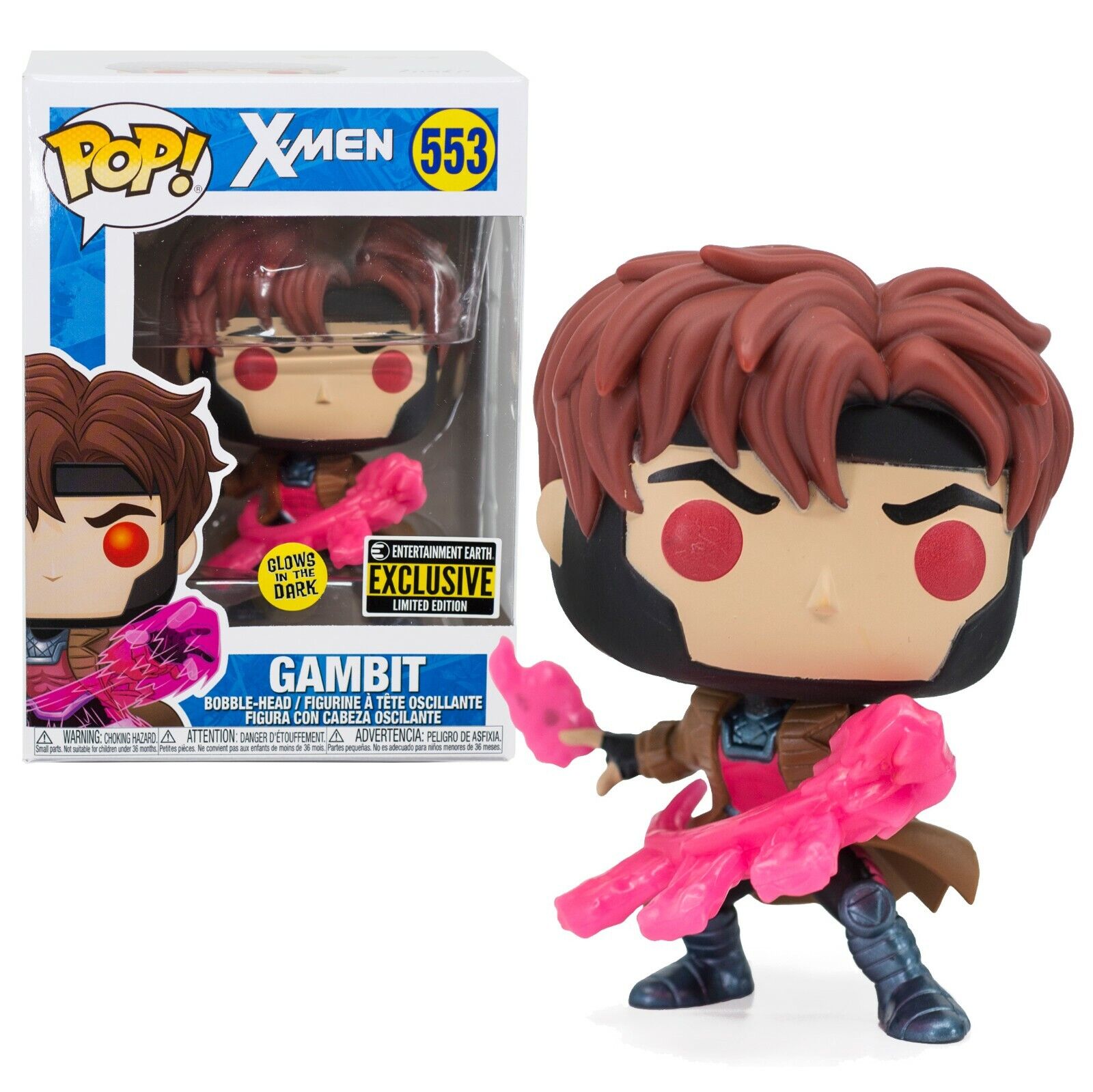 Funko Pop! Marvel Gambit 553 Exclusivo Glow Original Colecionavel - Moça do  Pop - Funko Pop é aqui!