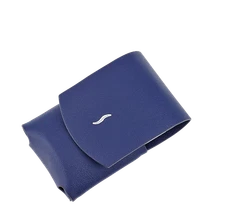 S.T. Dupont Leather Case Pouch For the Minijet Lighter, Blue, 183051, New In Box