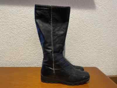 DAMEN STIEFEL STIEFELETTEN BOOTS Gr 6,1/2 SCHWARZ