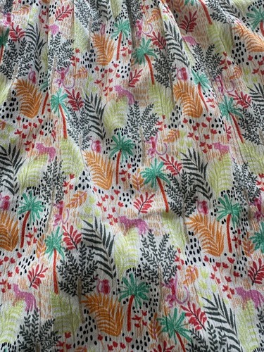 LOFT Women's XL Rayon Colorful Tropical Jungle Tank Beach Vacation NEW - Picture 3 of 5