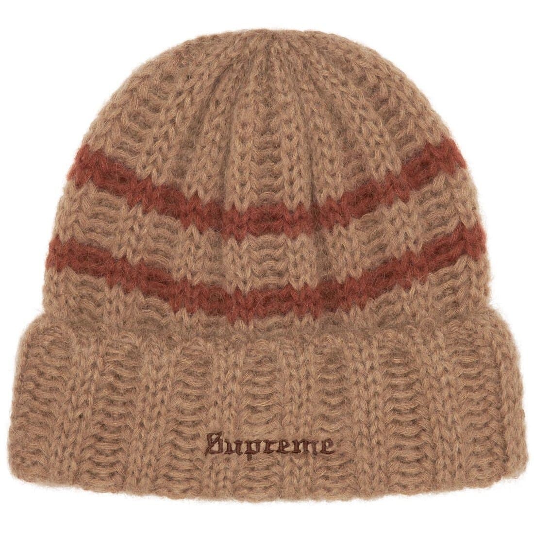 Supreme 24FW Week 10 Brushed Stripe Beanie Unisex JAPAN New Supreme 24FW Week 10 Brushed Stripe Beanie Unisex JAPAN New