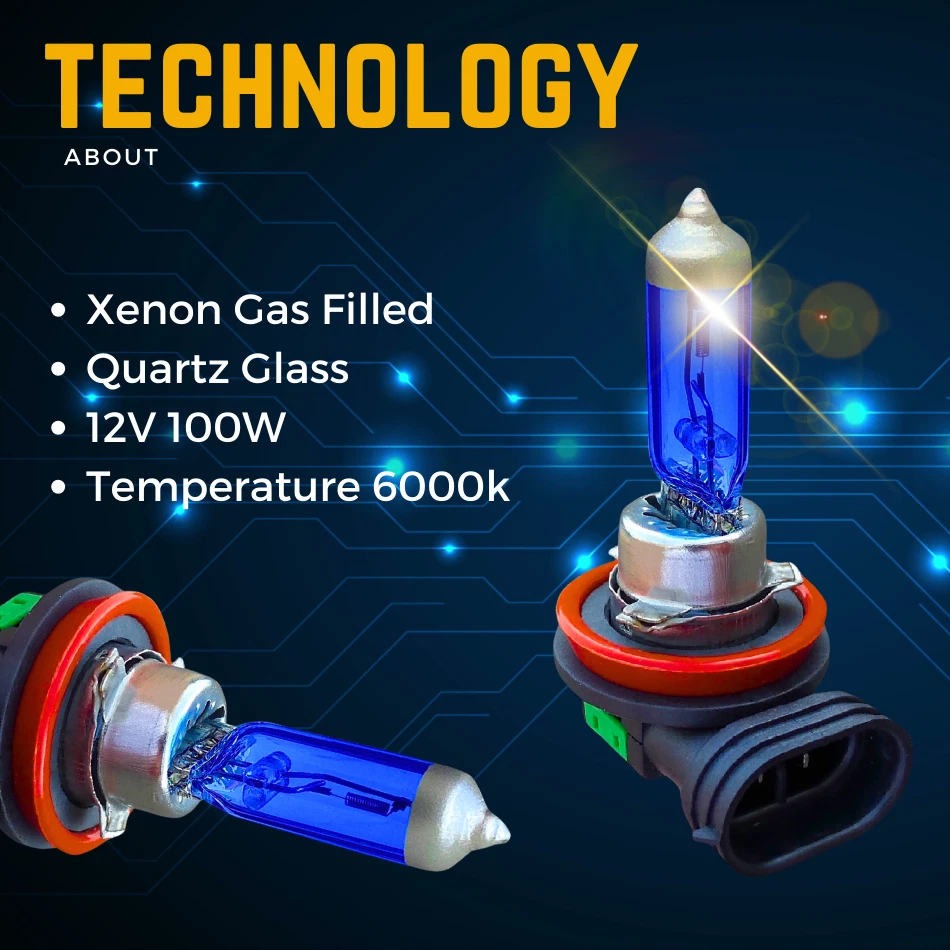 For Toyota Prius ZVW30 100w Headlight 2009-15 Xenon White Dipped Low Beam Bulbs - Image 4 of 4