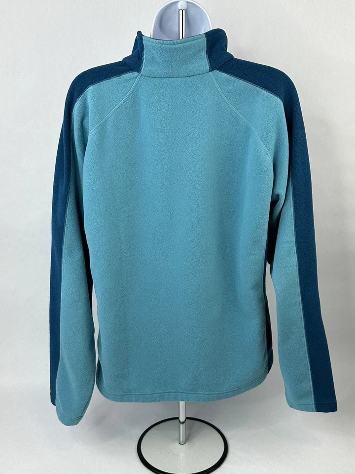 Suéter vintage Nike ACG para mujer grande azul calce térmico polar cuarto cremallera Foto 3 de 4