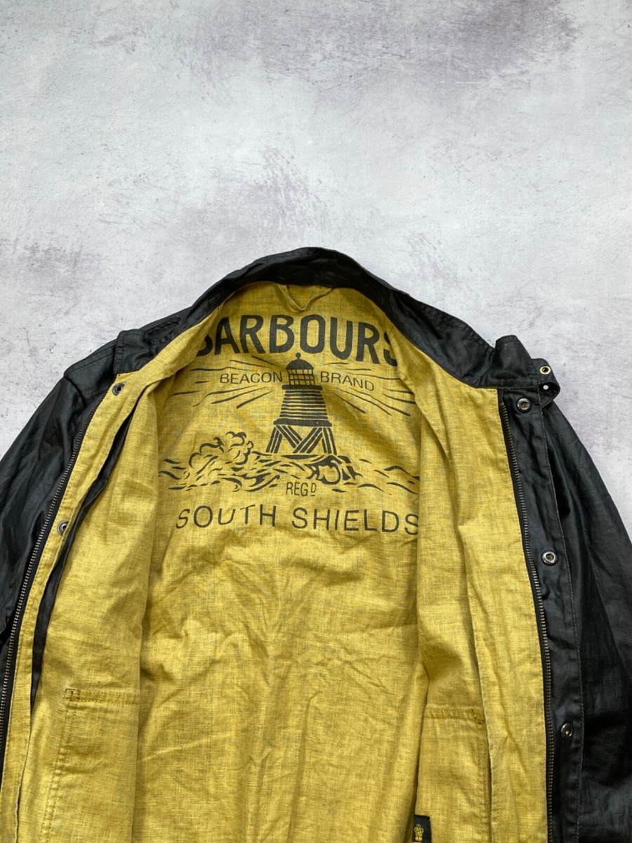 Barbour Duralinen Flyer Waxed Jacket Size M | eBay
