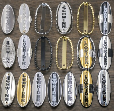 #ad Stingray Lowrider Bike HEAD BADGE Twisted TRIM Vintage Schwinn Bicycle NAMEPLATE $18.99