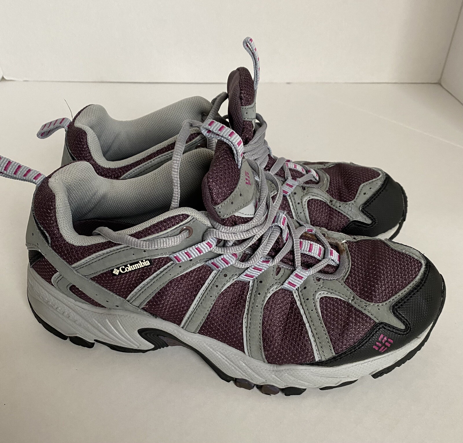 Columbia Women's Size 10 Purple BL3571-060 Mesh Hiking Shoes Low Top Lace-Up