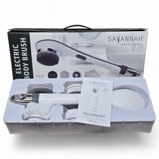 Savannah Body Brush 4 Spinning Attachments Waterproof Portable Hand Held New