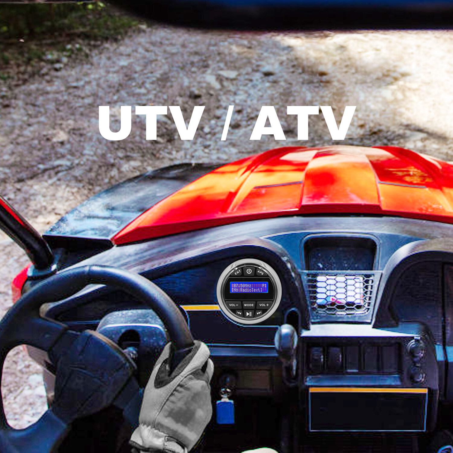 DAB Radio Watertight Boat Bluetooth Stereo Waterproof Marine Audio RV