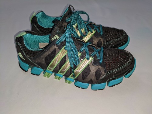Adidas Climacool de mujer 8.5 Calzado para Correr Gris Azul Verde Neón  G49540 | eBay