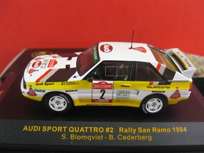 IXO AUDI SPORT QUATTRO #2 Blomquist Rallye San Remo 1984 Neu & OVP - Bild 1 von 3