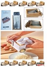 Käsereibe PARMO Hobel Parmesankäse mit Käsefach Holz u. Edelstahl Küche Haushalt