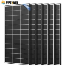 200W 1200W Bifacial Solar Panels 12V Mono 18BB High-Efficiency PV Home Off-Grid