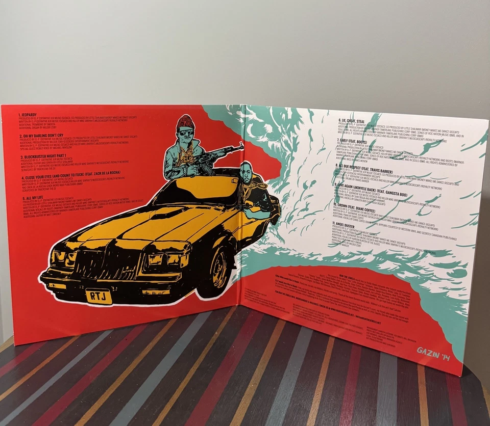 Run the Jewels 2 180 gram 2x Teal Vinyl Gatefold Mass Appeal - Image 3 of 4