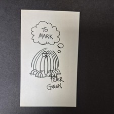  Croquis original dessiné et signé Peter Guren 
