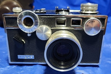 ARGUS C3 Rangefinder Camera/ 2 Flashes/LS3 Meter/Telephoto Lense/case