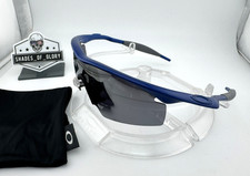OAKLEY M FRAME PRO BLUE GREY W/ BLACK IRIDIUM STRIKE SHIELD LENS SUNGLASSES 8