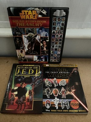 STAR WARS SOUND STORYBOOK, JEDI ANNUAL, ULTIMATE STICKER BOOK - FREE UK POSTAGE!
