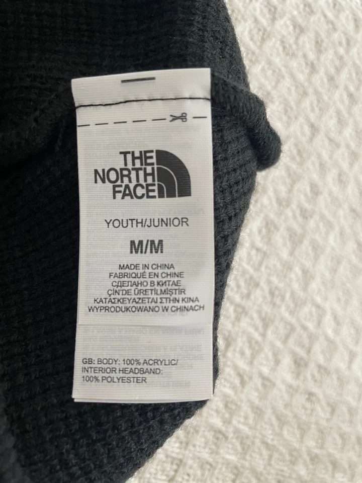 NUEVO CON ETIQUETAS The North Face Juvenil Unisex Bones Gorro Material Reciclado - Negro/Rojo - M Foto 3 de 4