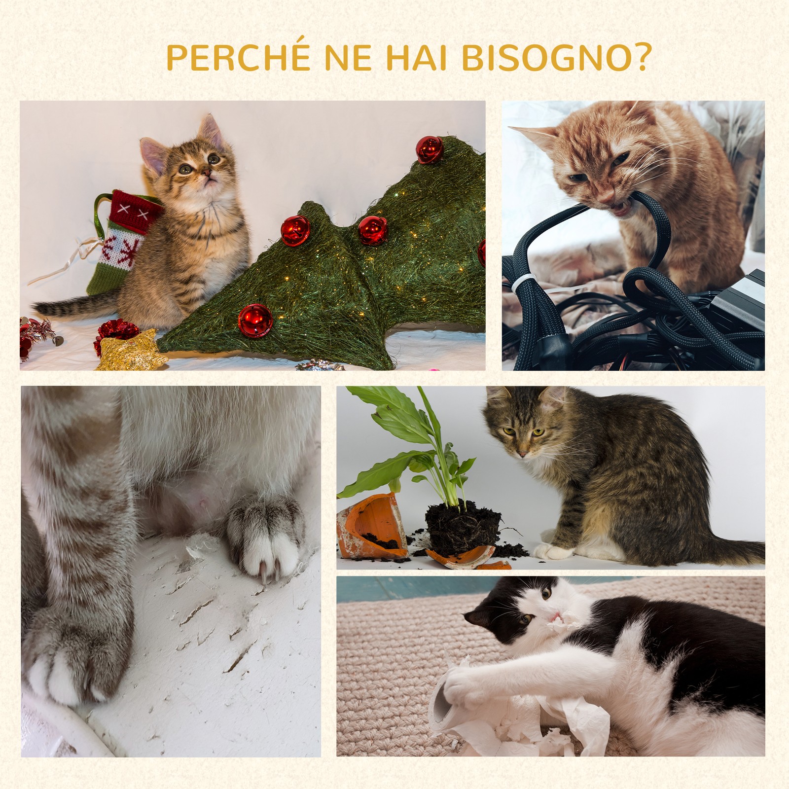 Albero per Gatti in Peluche con Casetta per Gatti e Lettino, Tiragraffi in Juta foto 6