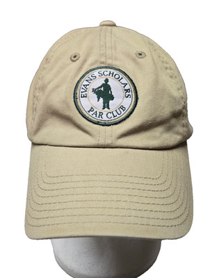 American Needle Hat Womens Strapback Beige Evans Scholars Par Club WGA 1899