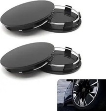 4 PCS Car Wheel Hub Center Cap, 2.36" OD 2.2" ID Wheel Hub Modifi Color: Black