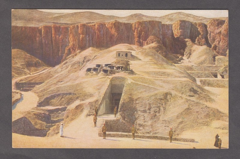 Egypt. Thebes. The Valley Of The Kings Tombs. Theban Hills Road. Vintage