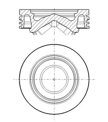Fits SCANIA G I, G II, INTERLINK, K I, OMNIEXPRESS, P I, P II, R piston Right