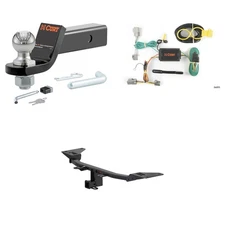 CURT 13379 Trailer Hitch 2in Receiver, Trailer Wiring, Ball Mount, Hitch Lock