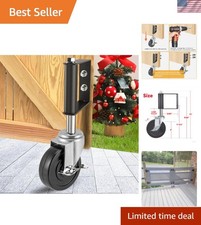 Heavy Duty Gate Caster, Spring Loaded Gate Wheel, Swivel Caster Wheels for Wo...