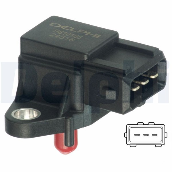 Delphi Sensor, Saugrohrdruck PS10165 FüR Opel Land Rover BMW Volvo-image