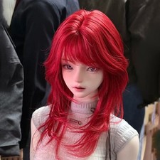 1/6 1/4 1/3 Long Straight Hair High-temperature Fiber Silk Wig Fit BJD Doll