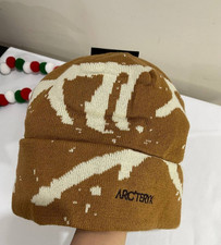 Xmas Sale Arc  teryx Grotto Toque Brown Beanie Unisex Warm Knit Winter Hat NWT