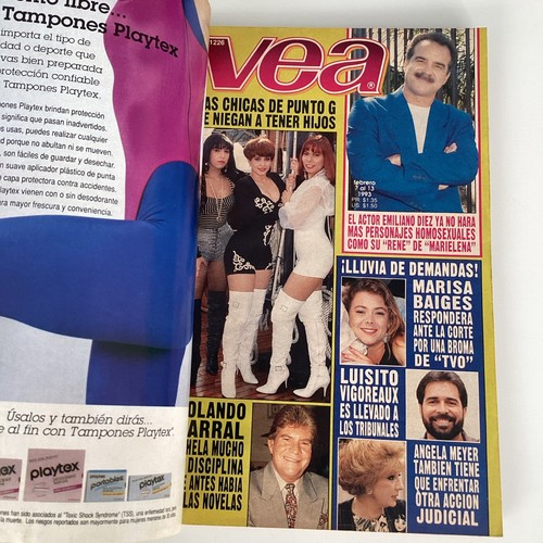 1993 TV GUIDE MAGAZINE REVISTA VEA #1225 & #1226 PUERTO RICO PR JAILEENE CINTRON - Picture 8 of 8